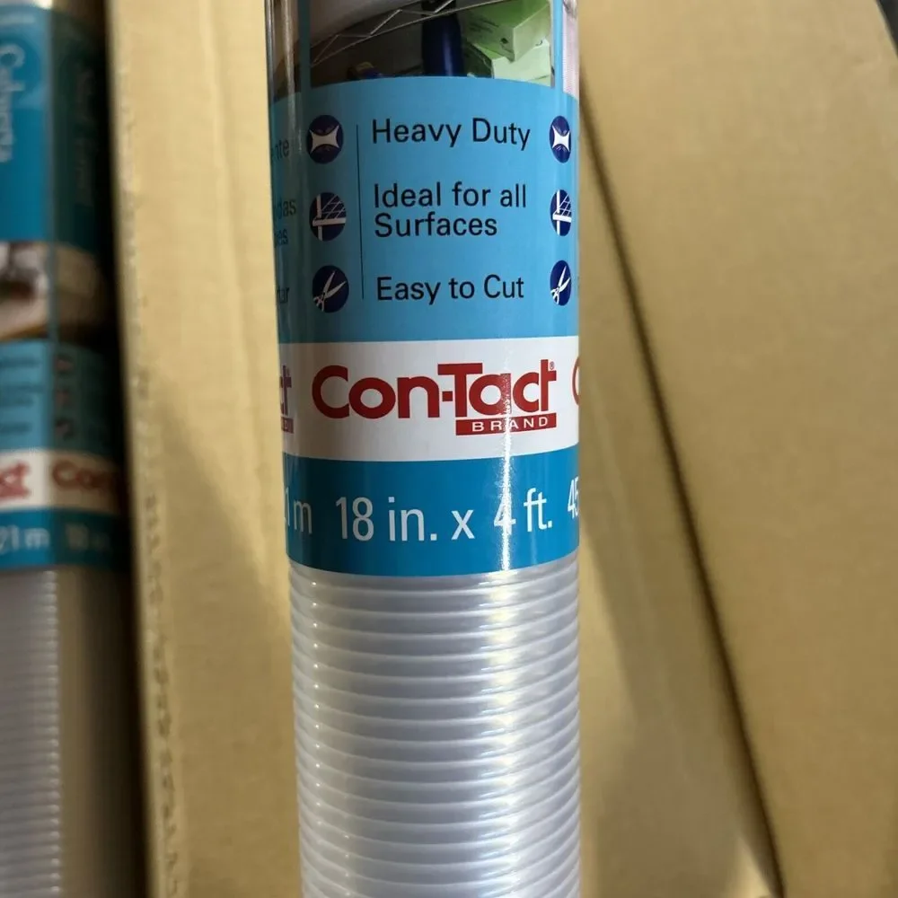 Con-Tact Premium Non-Adhesive Clear Ribbed Shelf Liner 18 in x 4 ft.‎